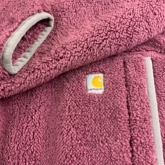 Carhartt outerwear sport women’s loose fit fleece pullover in huckleberry - Picture 7 of 12